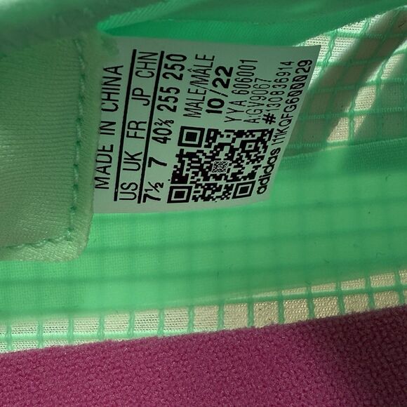 Men's size 7.5-Adidas Sprintstar GV9067 Track Spikes Shoes Celadon-Turquoise NEW - Picture 8 of 9